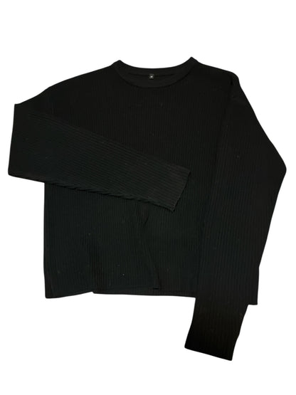 Linen Blend Cropped Knit Sweater